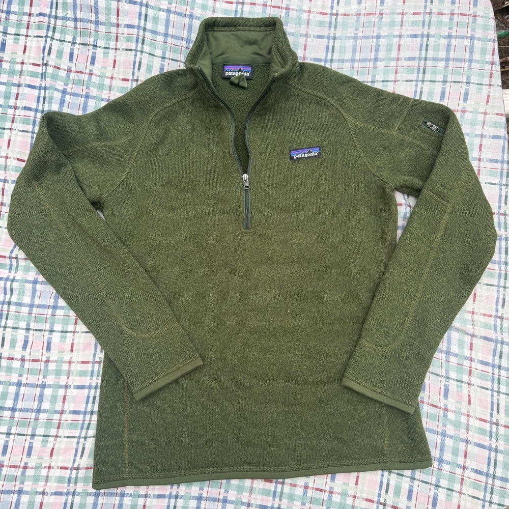 Patagonia Olive Green Better Sweater Half Zip
Size Medium Womens